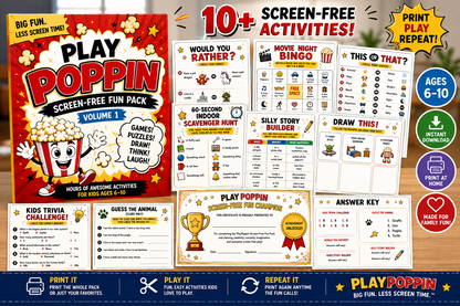 PlayPoppin Screen-Free Fun Pack — Volume 1
